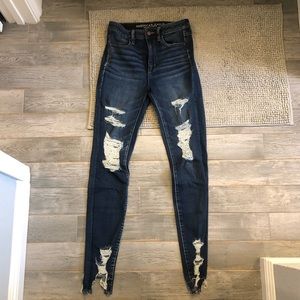 AE ext long NE{X}Tlevel highwaist distressed jeans